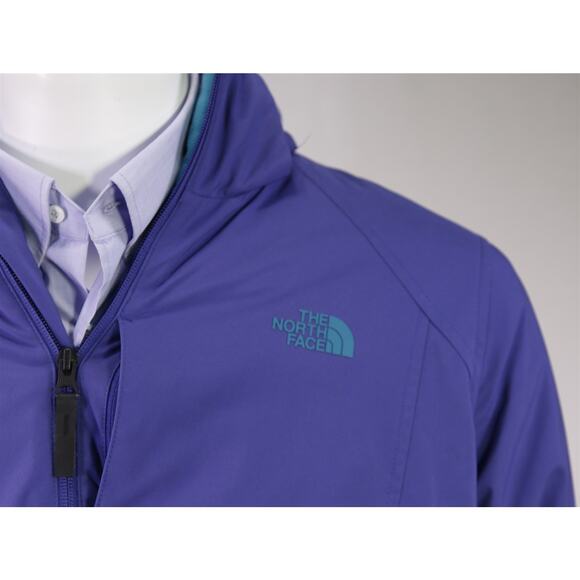 The North Face Women's Purple Zip Front Primaloft Hooded Windwall Jacket XL - Picture 4 of 10